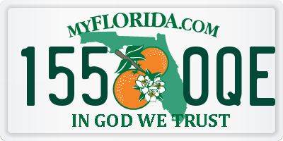 FL license plate 1550QE