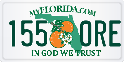 FL license plate 1550RE