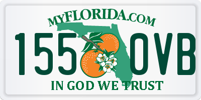 FL license plate 1550VB