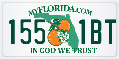 FL license plate 1551BT