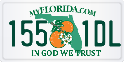 FL license plate 1551DL