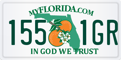 FL license plate 1551GR