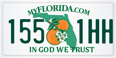 FL license plate 1551HH
