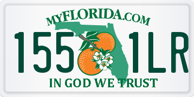 FL license plate 1551LR