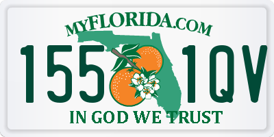 FL license plate 1551QV