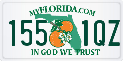 FL license plate 1551QZ