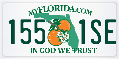 FL license plate 1551SE