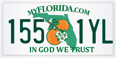 FL license plate 1551YL