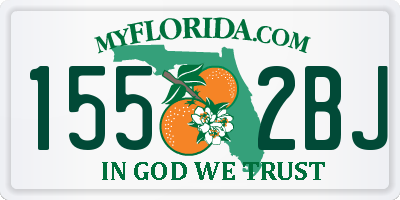 FL license plate 1552BJ