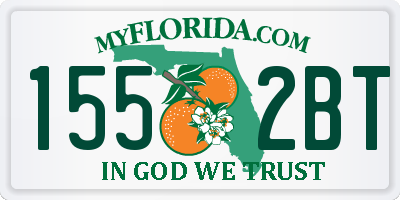 FL license plate 1552BT