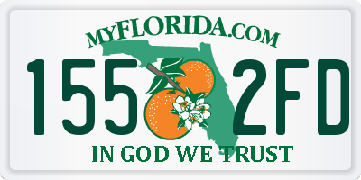 FL license plate 1552FD