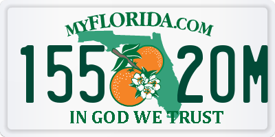 FL license plate 1552OM