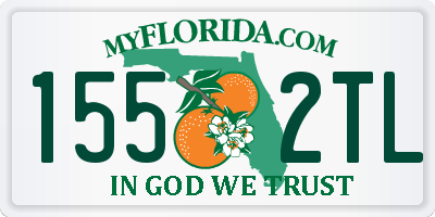 FL license plate 1552TL