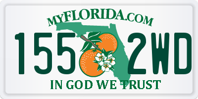 FL license plate 1552WD