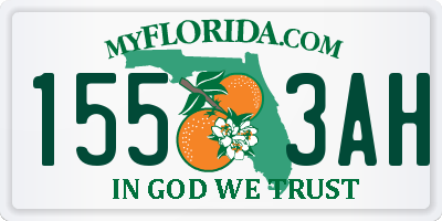 FL license plate 1553AH