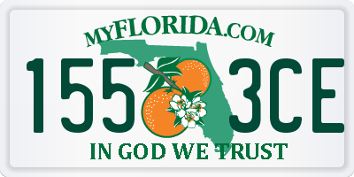 FL license plate 1553CE