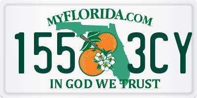 FL license plate 1553CY