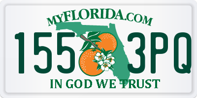 FL license plate 1553PQ