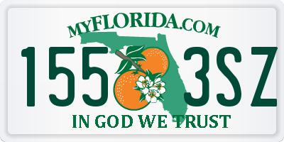 FL license plate 1553SZ