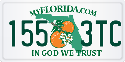 FL license plate 1553TC