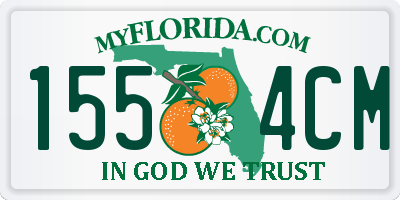 FL license plate 1554CM