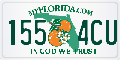 FL license plate 1554CU