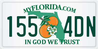 FL license plate 1554DN