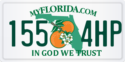 FL license plate 1554HP
