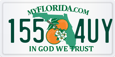 FL license plate 1554UY