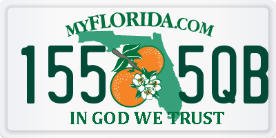 FL license plate 1555QB