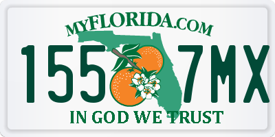 FL license plate 1557MX