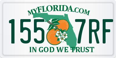FL license plate 1557RF