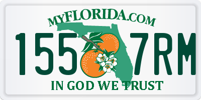 FL license plate 1557RM
