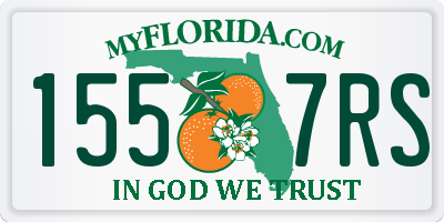 FL license plate 1557RS