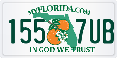 FL license plate 1557UB
