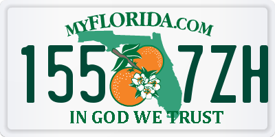 FL license plate 1557ZH