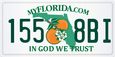 FL license plate 1558BI