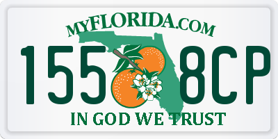 FL license plate 1558CP