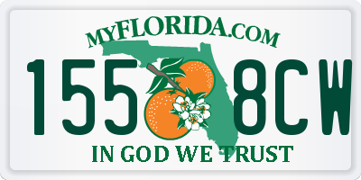 FL license plate 1558CW