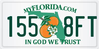 FL license plate 1558FT