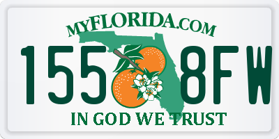 FL license plate 1558FW