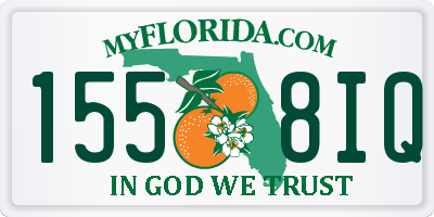 FL license plate 1558IQ