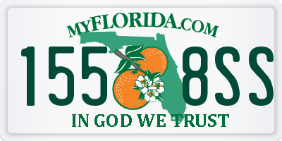 FL license plate 1558SS