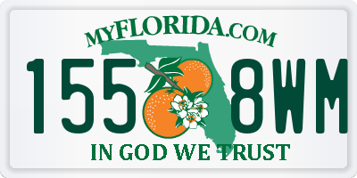 FL license plate 1558WM