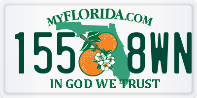 FL license plate 1558WN