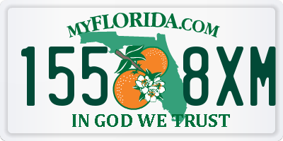 FL license plate 1558XM