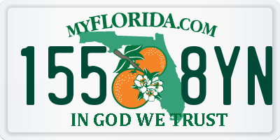 FL license plate 1558YN