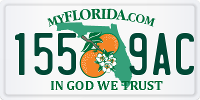 FL license plate 1559AC