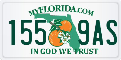FL license plate 1559AS