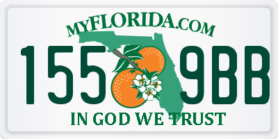 FL license plate 1559BB